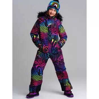 Комбинезон зимний для девочки PlayToday, рост 158 см