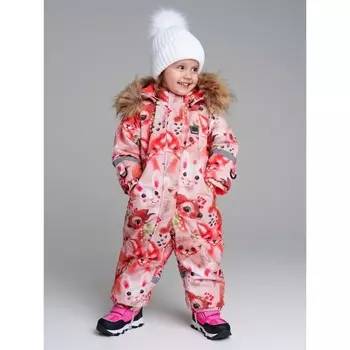 Комбинезон зимний для девочки PlayToday, рост 86 см