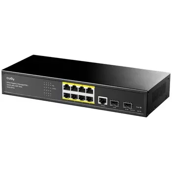 Коммутатор Cudy GS2008PS2 (L2) 8x1Гбит/с 2SFP 8PoE+ 120W управляемый