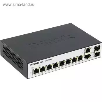 Коммутатор D-Link DGS-1100-10/ME/A1A настраиваемый настольный 8x10/100/1000BASE-T