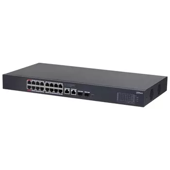 Коммутатор Dahua DH-CS4220-16GT-240 (L2) 16x100Мбит/с 2x1Гбит/с 2xКомбо(1000BASE-T/SFP) 16P 108280