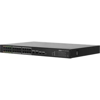 Коммутатор Dahua DH-LR2226-24ET-360 (L2) 24x100Мбит/с 2x1Гбит/с 2xКомбо(1000BASE-T/SFP) 22P 107353