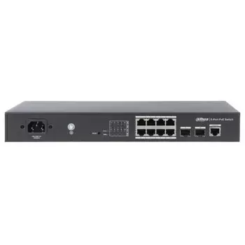 Коммутатор Dahua DH-PFS4210-8GT-150 (L2) 8x1Гбит/с 2SFP 8PoE+ 150W управляемый