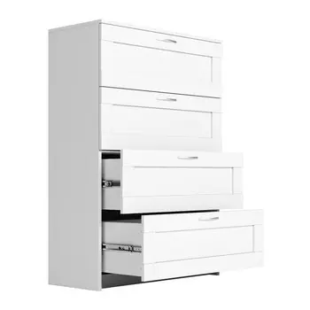Комод 4ящ Сириус 782х412х1234 Белый