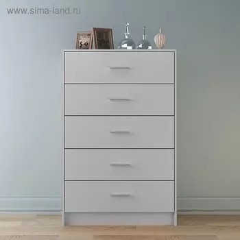 Комод 5 ящиков Лофт, Белый