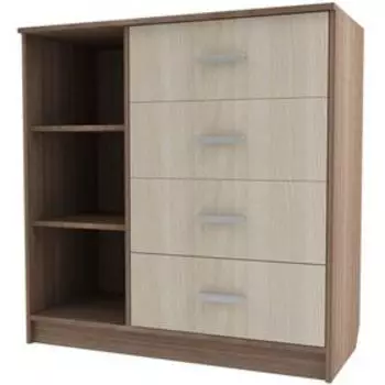 Комод № 9, цвет шимо тёмный, шимо светлый