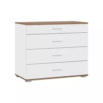 Комод Афина, 922х426х760, Дуб крафт золотой/Белый