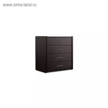 Комод «Алеро», 4 ящика, 848527887 мм, цвет шоколад