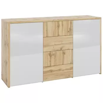 Комод «Аризона 2712.М2», 1554 × 425 × 925 мм, цвет дуб вотан / белый матовый