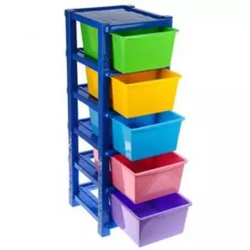 Комод детский пластиковый, 5 секций