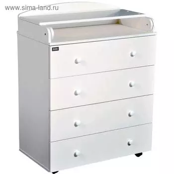 Комод детский с пеленальной доской Bellini Marco, цвет белый