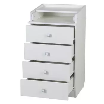 Комод пеленальный детский Фея 1550, 50х47х92 см., 4 ящика, цвет белый