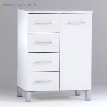 Комод для ванной комнаты, четыре ящика, 60 х 40 х 80 см