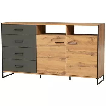 Комод «Доната» 46.04, 1630434910 мм, цвет дуб вотан / диамант серый