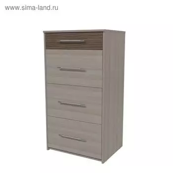 Комод ДЖОРДАН 600х445х1110 ясень шимо светлый МДФ-яс.темн