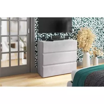 Комод напольный для одеждый Ester, 1020475945 мм, велюр, цвет ультра смог