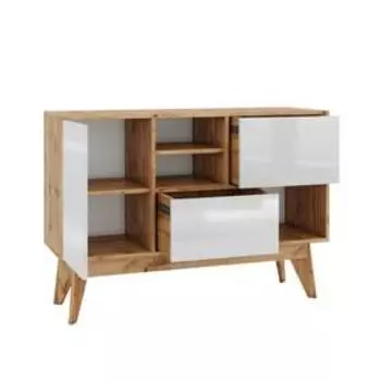 Комод Хелен 1150х400х810 дуб ватан / белый лак