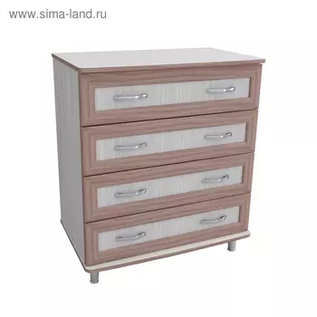 Комод Элина, 810х500х950, Ясень шимо светлый/Ясень шимо темный