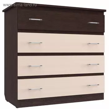 Комод К-15 900х940х480 Дуб Выбеленный/Венге