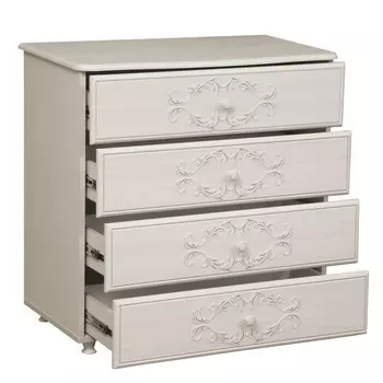 Комод «Каролина» New, 830465830 мм, патина, цвет вудлайн кремовый