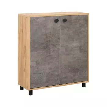 Комод Крафт 13.110, 750х294х842, Камень темный/Дуб крафт золотой