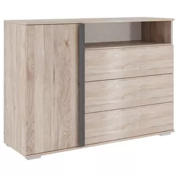 Комод «Лайк 26.01», 1050 420 720 мм, цвет дуб мария / графит