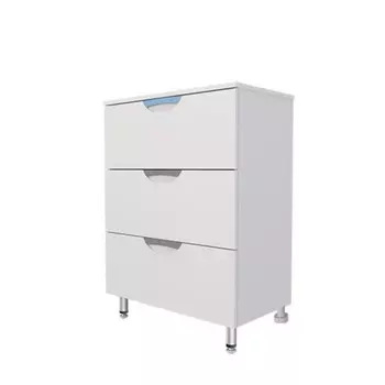 Комод для ванной «Модерн 700», на ножках, 3 ящика, 300700800 мм, цвет белый
