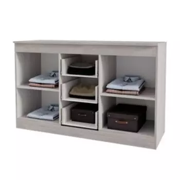 Комод Монако 1360х460х850 ясень белый/F12