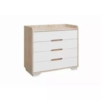 Комод Орландо 864х430х780 дуб сонома/белый