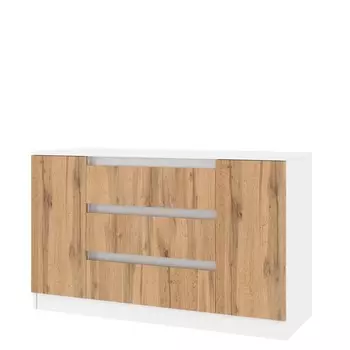 Комод Парус, 1200х430х730, Белый/ дуб Вотан