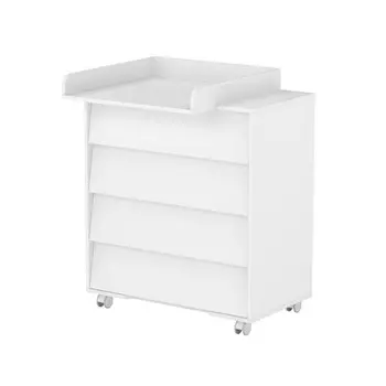 Комод пеленальный детский Cambridge 800/4, 4 ящика, цвет белый