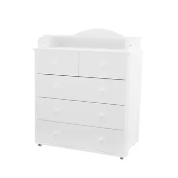 Комод пеленальный детский ИНКАНТО NUVOLLA LUX 800/5, 84х45х107 см., 5 ящиков, цвет белый