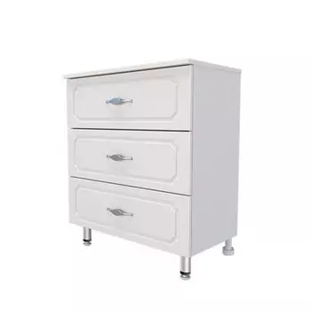 Комод для ванной «Пинта 600», на ножках, 3 ящика, 300600800 мм, цвет белый