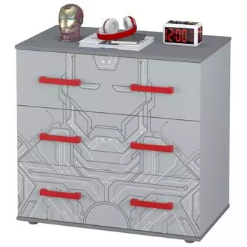 Комод Polini kids Marvel 3295 «Железный человек», цвет серый