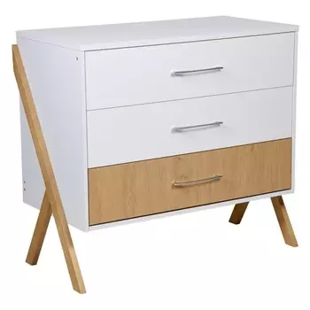 Комод Polini kids Porto 2200, 51х103х92 см, цвет белый-дуб каменный