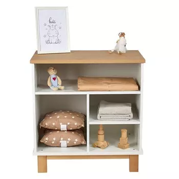 Комод Polini kids Simple 3400, белый-натуральный