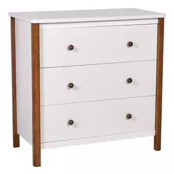 Комод Polini kids Simple 3501, цвет белый-дуб крафт