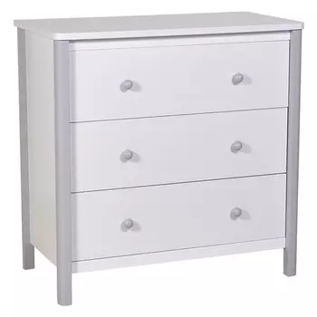 Комод Polini kids Simple 3501, цвет белый-серый