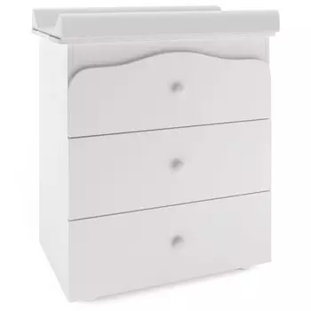 Комод Polini Kids Simple, с ящиками и пеленальной доской, цвет белый-белый