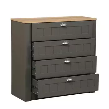 Комод «Прованс» 37.12, 948392912 мм, цвет диамант серый / дуб каньон