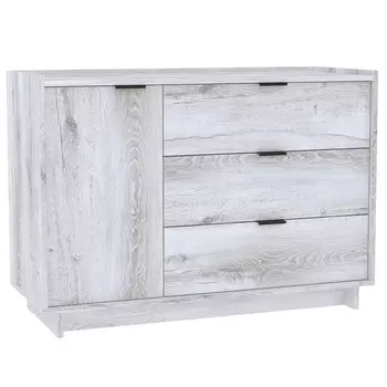 Комод напольный для гостиной «Флекс 5», 3 ящика, 1 дверца, 1100450780 мм, цвет дуб шавиниган