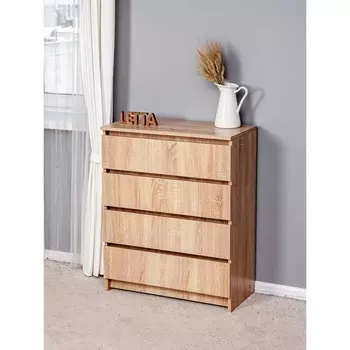 Комод с 4-мя ящиками City, 700354867 мм, цвет дуб сонома