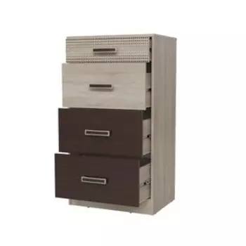 Комод с 4-я ящиками «Румба», 6004391110 мм, цвет дуб сонома / венге