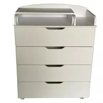 Комод с пеленальной доской, цвет белый