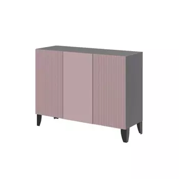 Комод «Сириния», 1050380805 мм, серый графит/МДФ пудра