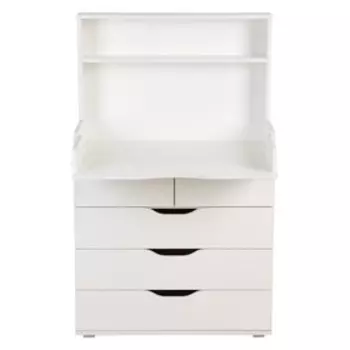 Комод со стеллажом Polini kids Simple 2781, 467х804х1307 мм, белый