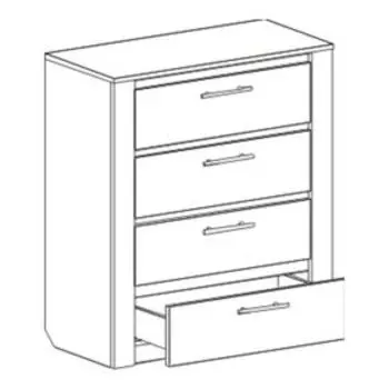 Комод Спальня Элана 850 Дуб Сонома