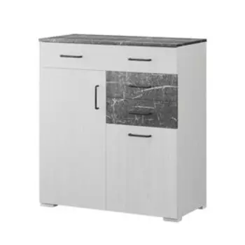 Спальня Теана ясень анкор светлый/МДФ мрамор дарк