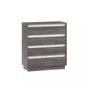 Комод для хранения Virginia, 4 ящика, 8844041018 мм, цвет белый скандинавский/ясень анкор тёмный