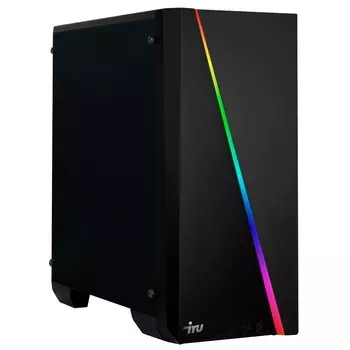Компьютер IRU Game 520B4GE MT, R5 3600, 16 Гб, HDD 1Тб, SSD 240 Гб, GTX1660 6Gb, Dos, чёрный 97561